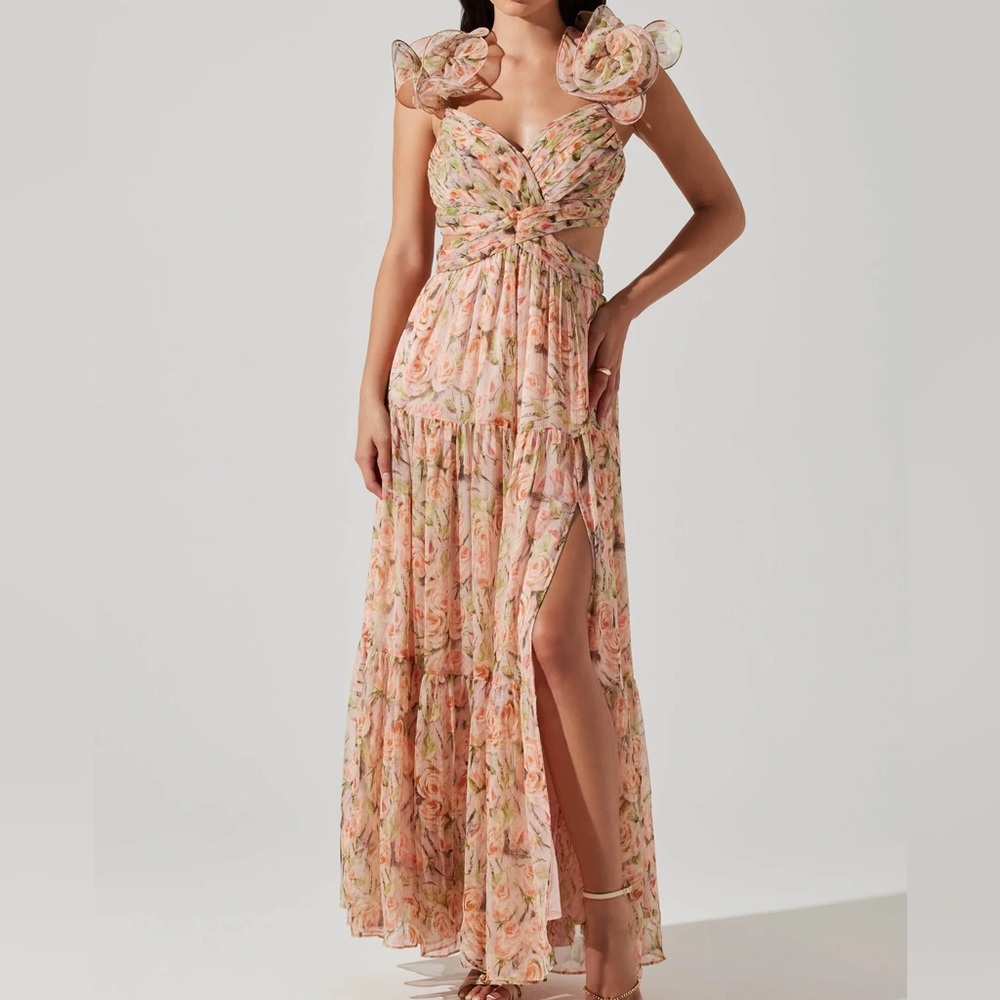 Astr Floral Maxi Dress